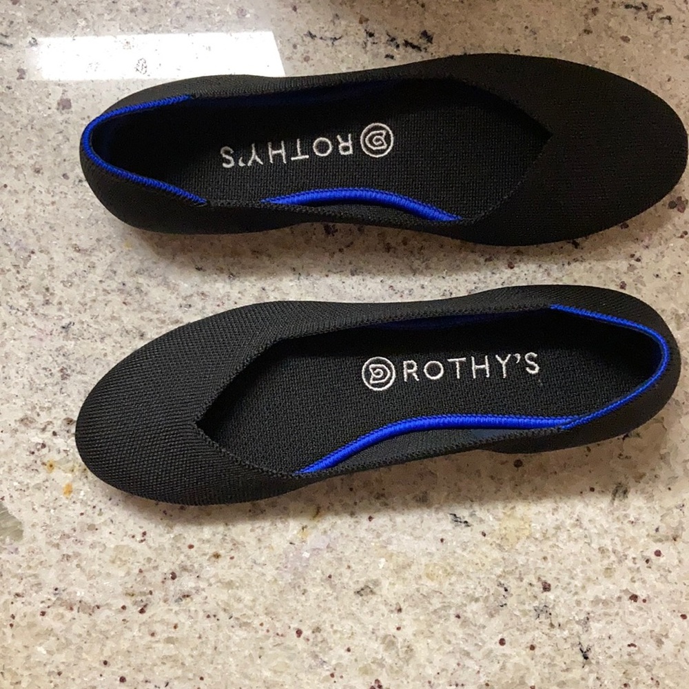 Rothy's Black and Blue Women's Shoes